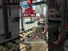 Μηχανή αυτόματης εκφόρτωσης με περιστροφή 90 μοιρών και αυτομάτως όρθια στοίβαση